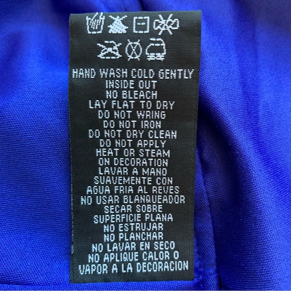 Morgan & Co. royal blue lace skater dress Size 5/6 - Picture 9 of 9